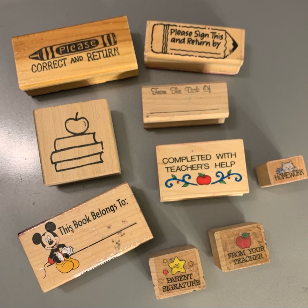 Teacher Stamps - Classroom Management - Set of 9